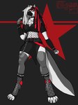 Rating: s
ID: 5088408
Date: 2024-10-02 03:30:45 -0400
Status: active
Score: 7
3:4 absurd_res anthro belt belt_buckle big_feet big_tail bottomwear bracelet breasts buckle canid canid_demon canine canis chain claws cleavage clothed clothing collar cyberlox demon digitigrade dreadlocks eyewear feet female fishnet_clothing fur gas_mask goggles grey_body grey_fur hair hellhound helluva_boss hi_res jewelry long_hair loona_(helluva_boss) mammal mask mythological_canine mythological_creature mythology red_eyes rojblue skirt solo spiked_bracelet spiked_collar spikes tail toes white_body white_fur wolf post #5088408