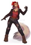 Rating: s
ID: 5578183
Date: 2025-05-17 03:10:12 -0400
Status: active
Score: 12
2024 abby_(tsarfox64) absurd_res air_guitar alternative_fashion anthro belt black_bottomwear black_clothing black_pants bottomwear bracelet brown_body brown_fur bullet_belt chain clothing creativeevil female fingerless_gloves fur gloves hair handwear hi_res hyena jacket jewelry leather leather_clothing leather_jacket leather_topwear mammal markings open_mouth pants punk red_clothing red_hair red_shirt red_topwear shirt solo spiked_bracelet spikes spots striped_hyena tail tan_body teeth tongue topwear torn_bottomwear torn_clothing torn_pants post #5578183