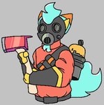 Rating: s
ID: 5536642
Date: 2025-04-28 17:54:27 -0400
Status: active
Score: 9
anthro axe belt black_belt black_clothing black_gloves black_handwear blue_body blue_fur clothed clothing fire_axe fluffy fluffy_tail fur gas_mask gloves grey_background handwear headgear hi_res holding_object male mask melee_weapon orange_body orange_fur pyro_(team_fortress_2) red_clothing red_suit scab_(character) scab_nsfw simple_background solo suit tail team_fortress_2 topwear valve weapon post #5536642