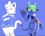 Rating: s
ID: 5571327
Date: 2025-05-14 09:37:50 -0400
Status: active
Score: 63
anthro bedroom_eyes biped blue_eyes blush breasts cheek_tuft cleavage clothed clothing clyde_(discord) collar collar_tag cord_tail discord_(app) domestic_cat dress duo facial_tuft fc5 felid feline felis female finger_gun gesture hand_gesture hand_on_belly hand_on_chest hi_res hip_sway inner_ear_fluff looking_at_viewer mammal medium_breasts narrowed_eyes one_eye_closed open_mouth power_cord pupils pur_03 red_pupils robot_anthro screen screen_face seductive segmented_body simple_background sleeves small_waist strapless_clothing strapless_dress thick_thighs tuft whiskers wide_hips wink winking_at_viewer post #5571327