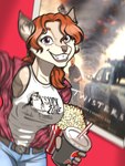 Rating: s
ID: 4938003
Date: 2024-07-23 15:57:26 -0400
Status: active
Score: 27
2024 5_fingers amblin_entertainment amblin_partners anthro belt beverage biped blue_bottomwear blue_clothing blue_jeans blue_pants bottomwear canid canine canis clothing container coyote cup denim denim_bottomwear denim_clothing drinking_straw english_text female fingers food grin hair hi_res holding_beverage holding_container holding_cup holding_object jeans kozlun kozlun_(fursona) looking_at_viewer mammal orange_hair pants pepsi pepsi_max popcorn poster purple_eyes selfie shirt smile solo tank_top text text_on_clothing text_on_shirt text_on_topwear topwear twister_(film) twisters_(film) universal_studios warner_brothers white_clothing white_shirt white_tank_top white_topwear post #4938003
