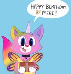 Rating: s
ID: 5612824
Date: 2025-05-31 23:39:48 -0400
Status: active
Score: 1
absurd_res anthro arthropod birthday_gift blue_eyes bracelet butterfly clothing collar domestic_cat emoticon english_text equid equine felicity_(rainbow_butterfly_unicorn_kitty) felicity_(the_succubus_hunt) felid feline felis female fur gift gold_(metal) gold_bracelet gold_jewelry guilrel happy_birthday heart_collar heart_nose heart_symbol hi_res horn hybrid insect insect_wings jewelry lepidopteran lepidopteran_wings mammal multicolored_body multicolored_fur multicolored_tail mythological_creature mythological_equine mythology pink_body pink_fur pink_horn pink_nose rainbow_body rainbow_butterfly_unicorn_kitty rainbow_fur rainbow_tail shirt smile solo tail tank_top text the_succubus_hunt topwear unicorn unicorn_horn wings yellow_clothing yellow_shirt yellow_tank_top yellow_topwear post #5612824