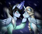 Rating: s
ID: 477886
Date: 2014-05-05 08:50:56 -0400
Status: active
Score: 5
blue_eyes blush crossover disney dual_persona duo elsa_(frozen) equid equine evil_twin feathered_wings feathers female feral frozen_(disney) hair hasbro hi_res horn mammal my_little_pony mythological_creature mythological_equine mythology namygaga outside snow snowing teeth winged_unicorn wings post #477886