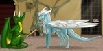 Rating: s
ID: 3475806
Date: 2022-07-30 03:05:08 -0400
Status: active
Score: 41
2017 2_horns 4_toes 5_fingers baguette bat_wings blue_body blue_eyes blue_scales blush bread claws detailed_background digitigrade dragon duo embarrassed european_mythology feathered_wings feathers feet feral finger_claws fingers food fur green_body green_scales green_wings happy holding_bread holding_food holding_object horn icy-marth kothorix looking_at_another looking_away male mane membrane_(anatomy) membranous_wings mythological_creature mythological_scalie mythology outside plant plant_pot potted_plant scales scalie shy sitting standing tail thorn_(character) toe_claws toes ventral_scales western_dragon white_body white_claws white_feathers white_horn white_mane white_scales wings yellow_body yellow_scales yellow_wings post #3475806
