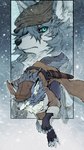 Rating: s
ID: 3738750
Date: 2022-12-08 02:32:07 -0500
Status: active
Score: 44
all_fours barefoot belt blue_body blue_eyes blue_fur canid canine canis claws clothing coat dipstick_ears ear_markings fate_(series) feet fingerless_gloves fluffy fluffy_tail fur gloves grey_body grey_fur handwear hat headgear headwear looking_at_viewer male mammal multicolored_ears patxi_(fate) running snow snowing solo tail tatotake_mono toe_claws topwear type-moon white_body white_fur wolf yaga post #3738750