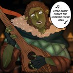 Rating: s
ID: 5019698
Date: 2024-08-30 14:07:08 -0400
Status: active
Score: 1
1:1 2020 5_fingers arm_hair bard bent_arm blue_eyes bodily_fluids body_hair brown_clothing brown_eyebrows brown_hair brown_shirt brown_topwear brown_tunic clothed clothed_humanoid clothed_male clothing colored colored_nails dialogue digital_drawing_(artwork) digital_media_(artwork) dob_(oxventure) dungeons_and_dragons english_text eyebrows facial_scar fingerless_gloves fingernails fingers front_view gloves green_body green_clothing green_fingernails green_gloves green_handwear green_nails green_shawl green_skin hair half-orc handwear hasbro hi_res humanoid humanoid_pointy_ears inside lute male musical_instrument musical_note musical_symbol nails name_on_object not_furry open_mouth oxventure paranagram playing_lute plucked_string_instrument pointy_ears scar scared shaded shirt singing solo speech_bubble string_instrument sweat symbol text text_on_object text_on_strap topwear tunic tusks wizards_of_the_coast post #5019698