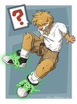 Rating: s
ID: 4888684
Date: 2024-06-30 17:48:23 -0400
Status: active
Score: 14
2023 afrosoricid andy_(donovan_the_rottie) anthro belt black_clothing black_footwear black_shoes blue_background bottomwear brown_belt brown_bottomwear brown_clothing brown_shorts clothing covered_eyes cursed_clothing eulipotyphlan footwear fur glowing golden_mole hi_res kemira magic_shoes male mammal mole_(animal) question_mark shirt shoelaces shoes shorts signature simple_background sneakers snout socks solo speech_bubble topwear white_clothing white_footwear white_shirt white_socks white_topwear yellow_body yellow_fur post #4888684