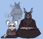 Rating: s
ID: 4526535
Date: 2024-01-10 12:56:37 -0500
Status: active
Score: 75
ailurid amasc0met anthro asian_clothing clothed clothing crack_ship dreamworks duo east_asian_clothing elderly elderly_anthro elderly_male eye_contact facial_hair goatee heart_symbol hi_res japanese_clothing kimono kiss_on_lips kung_fu_panda looking_at_another male male/male mammal master_shifu master_splinter mature_anthro mature_male murid murine rat red_panda rodent sitting size_difference teenage_mutant_ninja_turtles teenage_mutant_ninja_turtles_(2012) post #4526535