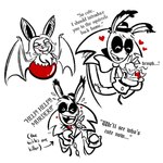 Rating: s
ID: 5624895
Date: 2025-06-06 17:17:18 -0400
Status: pending
Score: 1
1:1 2023 altermentality alternate_species alternate_universe annoyed anthro arms_bent bat black_clothing black_ear_tips black_hat black_headwear blood blood_sucking bodily_fluids bow_tie buckteeth button_(fastener) carrying_another carrying_partner chest_tuft claws closed_smile clothed clothed_anthro clothed_male clothing coat colored crossover dialogue digital_drawing_(artwork) digital_media_(artwork) dipstick_ears duo ear_markings english_description english_text eyes_closed fangs feral freckled_face freckles ghost hair half-closed_eyes hat headgear headwear heart_symbol hearts_around_head hi_res hybrid lagomorph larger_anthro larger_male leaf-nosed_bat legless light lighting long_ears male male/male mammal mario_bros mario_plus_rabbids_kingdom_battle mario_plus_rabbids_sparks_of_hope medium_hair membrane_(anatomy) membranous_wings microbat mitten_hands mouth_closed multicolored_ears multiple_scenes narrowed_eyes nintendo noseless open_mouth open_smile patch_(fabric) phantom_of_the_bwahpera rabbid raving_rabbids rayman_(series) red_body short_hair simple_background size_difference smaller_feral smaller_male smile smug_grin spirit sweat t.s._woodrow teeth text tongue topwear trenchcoat tuft ubisoft vampire_bat white_background white_body white_tongue white_trenchcoat wing_claws wings yangochiropteran yelling post #5624895