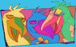 Rating: s
ID: 5026225
Date: 2024-09-02 16:41:02 -0400
Status: active
Score: 5
ambiguous_gender avian beak bird blue_body blue_feathers blush feathers feral flat_colors flower green_body green_eyes green_feathers green_spots green_tongue group guncht half-closed_eyes head_tuft headshot_portrait markings narrowed_eyes open_mouth orange_sclera pelecaniform pink_beak plant portrait purple_beak purple_sclera purple_spots shoebill side_view spots spotted_body spotted_feathers three-quarter_view tongue trio tuft wide_eyed yellow_body yellow_eyes yellow_feathers yellow_sclera yellow_spots yellow_tongue post #5026225