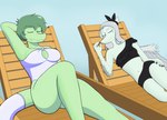 Rating: s
ID: 5654893
Date: 2025-06-20 03:37:57 -0400
Status: active
Score: 13
2025 anthro baryonyx beach_chair bent_leg big_breasts big_daddy_(artist) bikini biped black_bikini black_clothing black_swimwear blue_background blue_body blue_scales bone_frill breasts cavemanon_studios cleavage_cutout clothed clothed_anthro clothed_female clothing colored cutout dinosaur duo elbow_feathers eyes_closed fang_(gvh) feathered_wings feathers female fingers freckled_legs freckled_thighs freckles frill_(anatomy) furgonomics goodbye_volcano_high green_body green_hair green_scales grey_body grey_feathers grey_hair hair hand_behind_head happy hi_res humanoid_hands i_wani_hug_that_gator long_hair lying markings midriff navel non-mammal_breasts olivia_halford on_back one-piece_swimsuit outside prehistoric_species pterodactylus pterosaur reptile resting scales scalie short_hair simple_background small_breasts smile snoot_game spinosaurid striped_markings stripes swimwear tail tail_clothing theropod thick_thighs two-piece_swimsuit white_clothing white_swimwear wings post #5654893