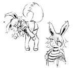 Rating: s
ID: 5611463
Date: 2025-05-31 11:59:23 -0400
Status: active
Score: 8
anthro belt blush blush_lines bottomwear choker clothing dahlia_(veevobyte) digital_media_(artwork) dipstick_tail ear_tuft eevee eyelashes female fluffy footwear fur generation_1_pokemon gesture hair hand_gesture heart_symbol hi_res jacket jewelry leaning leaning_forward legwear mammal markings monochrome necklace neckwear nintendo pattern_clothing pattern_shirt pattern_topwear paws pokemon pokemon_(species) pseudo_hair raised_tail shirt shorts simple_background sketch smile socks solo striped_clothing striped_shirt striped_topwear stripes tail tail_markings toeless_footwear toeless_legwear toeless_socks topwear trans_(lore) trans_woman_(lore) tuft v_sign vedacia white_background post #5611463