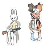 Rating: s
ID: 4961161
Date: 2024-08-03 14:13:04 -0400
Status: active
Score: 19
anthro clark_mccarter felid feline femboy group gun ismaya_mccarter kissing lagomorph leporid male male/male mammal plastic_chair rabbit ranged_weapon shotgun soraya_mccarter unknown_artist weapon post #4961161