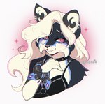 Rating: s
ID: 5629312
Date: 2025-06-08 17:08:11 -0400
Status: pending
Score: 1
accessory anthro arm_tuft artist_logo artist_name bent_arm black_body black_fur blue_body blue_fur blue_markings border_collie breasts bust_portrait canid canine canis cepto_(artist) chain_accessory cheek_tuft cheryl_(stormleaf) choker clothed clothing collie colored countershading digital_drawing_(artwork) digital_media_(artwork) domestic_dog ear_piercing ear_ring english_text eye_through_hair eyebrow_through_hair eyebrows eyeshadow facial_tuft female fur gem hair hair_over_eye herding_dog hi_res inner_ear_fluff jewelry logo long_hair looking_at_viewer makeup mammal markings necklace pastoral_dog piercing pink_eyes portrait ring_piercing scrunchie shaded sheepdog shoulder_tuft signature simple_background smile solo spaghetti_strap teeth text three-quarter_view translucent translucent_hair tuft wavy_hair white_background white_body white_eyebrows white_fur white_hair white_sclera post #5629312