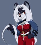 Rating: s
ID: 4961433
Date: 2024-08-03 16:11:08 -0400
Status: active
Score: 8
alternate_species animate_inanimate anthro black_body black_fur blue_clothing blue_topwear bottomwear breasts buckteeth clothing eyes_closed female fur grey_background hair hi_res living_plushie mammal medium_breasts milena_kazemira mouse multicolored_body multicolored_fur murid murine pants plushie red_bottomwear red_clothing red_corset red_eyes red_pants rodent scittykitty simple_background solo tail teeth topwear two_tone_body two_tone_fur white_body white_fur white_hair zipper post #4961433