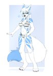 Rating: s
ID: 5658106
Date: 2025-06-21 13:08:07 -0400
Status: active
Score: 1
2025 4_toes 5_fingers anthro bikini bikini_bottom bikini_top biped blue_body blue_eyes blue_fur border breasts canid canine claws clothed clothed_anthro clothed_female clothing digital_media_(artwork) feet female finger_claws fingers fox front_view fur hair handpaw inner_ear_fluff mammal navel pawpads paws simple_background smile solo standing swimwear tail toe_claws toes tuft two-piece_swimsuit white_body white_border white_fur white_hair white_tail wolflady post #5658106