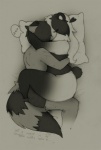 Rating: s
ID: 399697
Date: 2013-11-10 06:52:10 -0500
Status: active
Score: 64
anthro bear big_butt bird's-eye_view black_and_grey black_clothing black_topwear bottomless bottomwear boxers_(clothing) butt clothed clothing cuddling duo english_text eyes_closed female fluffy fluffy_tail giant_panda grey_bottomwear grey_clothing heart_boxers heart_clothing heart_pattern heart_pattern_underwear heart_symbol heart_underwear high-angle_view hug huge_butt luna_paws male mammal markings monochrome partially_clothed pattern_clothing pattern_underwear pillow procyonid raccoon ring_(marking) ringed_tail romantic romantic_couple shorts sideway_missionary_position simple_background sleeping slightly_chubby smokyjai spliff_coon striped_markings striped_tail stripes tail tail_markings text thick_thighs topless topwear tube_top unavailable_at_source underwear post #399697