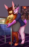 Rating: s
ID: 5660209
Date: 2025-06-22 11:46:45 -0400
Status: pending
Score: 2
2020 anthro antlers arcade biped black_markings blonde_hair bottomwear breasts brown_body brown_fur brown_hair cleavage clothed clothing date deer duo female flynn_(flynnbuck) fur hair hi_res honey_(fsmaverick) hooves horn hybrid inside kingtakoyaki lagomorph leporid long_ears long_hair male mammal markings pants pencil_skirt purple_body purple_fur rabbit shirt short_hair skirt smile tan_body tan_fur topwear white_body white_fur wide_hips post #5660209