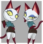 Rating: s
ID: 5592057
Date: 2025-05-23 02:41:24 -0400
Status: active
Score: 22
2025 4chan_anon animal_crossing anthro arms_bent barefoot biped border bottomwear breasts brown_bottomwear brown_clothing brown_skirt butt closed_smile clothed clothed_anthro clothed_female clothing collared_shirt curvy_figure digital_media_(artwork) domestic_cat eyelashes eyeshadow eyewear featureless_feet featureless_hands feet felid feline felis female fully_clothed fully_clothed_anthro fully_clothed_female fur furgonomic_bottomwear furgonomics glasses gloves_(marking) grey_background half-rim_glasses hand_on_hip holding_object hourglass_figure leg_markings looking_at_viewer makeup mammal markings mole_(marking) monotone_tail mouth_closed multicolored_body multicolored_fur multiple_images narrowed_eyes nintendo no_sclera noseless office_lady olivia_(animal_crossing) pencil_skirt pink_inner_ear pupils rectangular_glasses red_body red_ears red_fur red_tail shaded shirt simple_background skirt slit_pupils smile socks_(marking) solo standing tail teal_clothing teal_shirt teal_topwear three-quarter_view topwear two_tone_body two_tone_fur unknown_artist wearing_glasses white_body white_border white_fur wide_hips yellow_eyes post #5592057