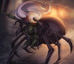 Rating: s
ID: 5473372
Date: 2025-04-01 07:15:58 -0400
Status: active
Score: 18
2024 5_fingers 8_eyes 8_legs arachnid arachnid_taur arthropod arthropod_taur black_body black_exoskeleton breasts clothed clothing digital_drawing_(artwork) digital_media_(artwork) exoskeleton explosion female fingers full-length_portrait german_flag green_clothing green_shirt green_topwear grin hair hi_res long_hair mandibles medium_breasts multi_eye partially_clothed pedipalps portrait ranged_weapon red_eyes rocket_launcher shirt signature smile solo spider spider_taur taur tlt_echelon topwear tredecima_(skanra) weapon white_hair post #5473372