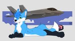 Rating: s
ID: 5500011
Date: 2025-04-12 21:13:56 -0400
Status: active
Score: 8
anthro canid canine claws f-35_lightning_ii fluffy fluffy_tail fox hair hi_res lockheed_martin looking_at_viewer lying male mammal on_front pawpads pilotbleb rook_(rookfluffyfox) side_view smile solo tail post #5500011