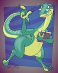 Rating: s
ID: 5570155
Date: 2025-05-13 18:28:19 -0400
Status: pending
Score: 11
alternate_version_at_paywall anthro book brown_eyes casual_nudity claws digital_drawing_(artwork) digital_media_(artwork) digitigrade dinosaur eyewear gavanzude glasses green_body hi_res long_neck male multicolored_body multicolored_skin pear-shaped_figure prehistoric_species reptile scalie sharp_teeth signature solo stripes teeth theropod thick_thighs troodon troodontid two_tone_body two_tone_skin walking wide_hips yellow_stripes zippo_(dinotopia) post #5570155
