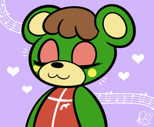 2015 :3 <3 animal_crossing anthro bear biped brown_hair bust_portrait cel_shading charlise_(animal_crossing) cheek_spot clothed clothing digital_drawing_(artwork) digital_media_(artwork) duckydeathly eyelashes eyes_closed eyeshadow female flat_chested front_view green_body hair icon makeup mammal musical_note nintendo portrait purple_background red_clothing short_hair simple_background smile solo toony two_tone_body video_games yellow_body
Rating: Safe
Score: 1
User: DiceLovesBeingBlown
Date: June 25, 2018 2015 :3 <3 animal_crossing anthro bear biped brown_hair bust_portrait cel_shading charlise_(animal_crossing) cheek_spot clothed clothing digital_drawing_(artwork) digital_media_(artwork) duckydeathly eyelashes eyes_closed eyeshadow female flat_chested front_view green_body hair icon makeup mammal musical_note nintendo portrait purple_background red_clothing short_hair simple_background smile solo toony two_tone_body video_games yellow_body
Rating: Safe
Score: 1
User: DiceLovesBeingBlown
Date: June 25, 2018
