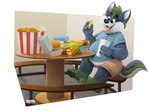 Rating: s
ID: 5551546
Date: 2025-05-05 19:34:10 -0400
Status: active
Score: 2
anthro bottomwear burger canid canine canis chair chicken_meat clothing food fried_chicken fur furniture hot_dog junk_food kazan_(kazan.k) koidelcoyote male mammal meat multicolored_body multicolored_fur overweight overweight_anthro overweight_male partially_covered_belly shirt shorts sitting solo t-shirt table topwear wolf young young_anthro young_male post #5551546