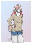 Rating: s
ID: 5317637
Date: 2025-01-19 16:11:18 -0500
Status: active
Score: 1
2025 3:4 absurd_res ambiguous_anthro ambiguous_gender anthro biped border bottomwear buckteeth closed_smile clothed clothed_ambiguous clothed_anthro clothing dated fingerless_(marking) fingers front_view fully_clothed fully_clothed_ambiguous fully_clothed_anthro gradient_background hair hand_on_hip hand_on_own_hip hi_res hotpants jo_(123eagle) lagomorph leporid looking_at_viewer mammal mouth_closed outside_border portrait rabbit shirt shorts simple_background smile smiling_at_viewer solo teeth therazzdazzler11 three-quarter_portrait topwear v-neck post #5317637
