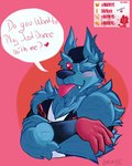 Rating: s
ID: 5356389
Date: 2025-02-06 21:46:15 -0500
Status: active
Score: 6
2021 ;p anthro birkye blue_body blue_fur blush canid canine canis clothing english_description english_text facebook flirting flirting_with_viewer fur gloves handwear heart_symbol hi_res instagram just_dance just_dance_2 looking_at_viewer lycan_(just_dance) male mammal muscular mythological_canine mythological_creature mythology one_eye_closed red_eyes solo steppenwolf_(band) telegram text tongue tongue_out twitter ubisoft werecanid werecanine werecreature werewolf wink winking_at_viewer wolf post #5356389