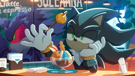 Rating: s
ID: 5670627
Date: 2025-06-27 08:19:28 -0400
Status: active
Score: 12
16:9 2025 5_fingers altered_reflection anthro big_the_cat biped black_body black_fur black_nose bracelet cafeteria cel_shading chair chest_tuft clothing day dessert digital_drawing_(artwork) digital_media_(artwork) domestic_cat english_text eulipotyphlan felid feline felis fingers food fur furniture furniture_lamp gloves green_eyes half-closed_eyes hand_on_chin hand_on_face handwear hedgehog holding_food holding_object ice_cream inside jewelry lineless male mammal mephiles_the_dark mirror mirror_reflection mouthless napkin narrowed_eyes official_art on_chair reflection sega shaded shadow_creature sitting solo sonic_channel sonic_the_hedgehog_(series) table text tuft uno_yuuji upper_body wallpaper white_clothing white_gloves white_handwear widescreen post #5670627