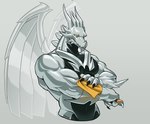 Rating: s
ID: 3797402
Date: 2023-01-07 07:21:07 -0500
Status: active
Score: 38
2022 anjing_kampuss anthro black_body cleaning cloth digital_media_(artwork) dragon dragon_city grey_body half-length_portrait hi_res horn male metal metal_dragon_(dragon_city) metallic_body multi_horn muscular muscular_anthro muscular_arms muscular_male mythological_creature mythological_scalie mythology navel neck_spikes pecs portrait reptile scalie signature simple_background solo wings yellow_sclera post #3797402