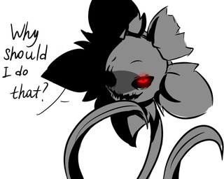 ambiguous_gender creepy dialogue english_text flora_fauna flowey_the_flower glowing glowing_eyes insttale looking_at_viewer not_furry open_mouth plant reaction_image simple_background solo text undertale video_games white_background
Rating: Safe
Score: 3
User: NinkPT
Date: April 19, 2018 ambiguous_gender creepy dialogue english_text flora_fauna flowey_the_flower glowing glowing_eyes insttale looking_at_viewer not_furry open_mouth plant reaction_image simple_background solo text undertale video_games white_background
Rating: Safe
Score: 3
User: NinkPT
Date: April 19, 2018