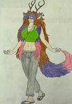 Rating: s
ID: 5558462
Date: 2025-05-08 18:38:24 -0400
Status: active
Score: 5
absurd_res anthro antlers arms_outstretched big_breasts bottomwear breasts clothing colored_nails dylanaildon_no_2 eyes_closed female flip_flops footwear forest_spirit fur grey_bottomwear grey_clothing grey_pants hair hi_res horn huge_breasts humanoid jewelry mammal multicolored_body multicolored_fur multicolored_hair nails necklace pants sandals shoes simple_background solo thick_thighs tirisk_(dylanaildon_no_2) traditional_media_(artwork) post #5558462