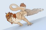 Rating: s
ID: 2746098
Date: 2021-05-19 13:32:07 -0400
Status: active
Score: 20
abs anthro antlers athletic balancing barefoot bottomwear calisthenics claws clothing crown deanosaior dragon exercise feet happy headgear hi_res horn looking_at_viewer male mane muscular muscular_male mythological_creature mythological_scalie mythology pants pecs planche prince prince_borgon royalty scalie sketch solo story story_in_description tail tail_tuft tales_from_valmeridia training triceps tuft yellow_eyes post #2746098