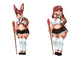 Rating: s
ID: 4924618
Date: 2024-07-17 10:53:40 -0400
Status: active
Score: 26
absurd_res anthro armor belly big_breasts boots bottomwear breasts clothed clothing crop_top crop_top_overhang crossgender duo female footwear fully_clothed glass_(nursingnutria00) hands_on_hips healer hi_res jewelry kenoxpictures lagomorph legwear leporid male mammal navel necklace orange_eyes rabbit rabbit_ears scut_tail shirt shoes short_tail shorts skirt slightly_chubby smile staff tail thigh_boots thigh_highs topwear post #4924618