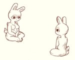 Rating: s
ID: 5648330
Date: 2025-06-17 09:27:51 -0400
Status: active
Score: 2
ambiguous_gender anthro barefoot biped bonnie_guerra breasts crossed_legs duo featureless_breasts feet female hands_together hi_res lagomorph leporid looking_at_another mammal navel nude rabbit scut_tail short_tail simple_background sitting slight_smile slightly_chubby symmetry_(reflectional) tail white_background post #5648330