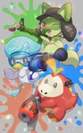 Rating: s
ID: 3686438
Date: 2022-11-12 10:18:56 -0500
Status: active
Score: 51
absurd_res ambiguous_gender bamboozler beak biped blaster_(splatoon) blue_eyes blue_feet blue_hair clothing colored digital_media_(artwork) digital_painting_(artwork) eyewear feathers feet feral fuecoco generation_9_pokemon glistening glistening_eyes goggles green_body green_ears green_tail grey_background group h-3_nozzlenose hair headgear headwear hi_res holding_object holding_weapon markings membrane_(anatomy) multicolored_body nintendo nozzlenose nullma one_eye_closed open_beak open_mouth painting_(artwork) pokemon pokemon_(species) quadruped quaxly red_body red_eyes signature simple_background splatoon sprigatito tail teeth toes tongue trio weapon webbed_feet white_face yellow_beak yellow_markings post #3686438