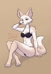 Rating: s
ID: 4404929
Date: 2023-11-09 20:22:13 -0500
Status: active
Score: 39
absurd_res anthro black_clothing black_panties black_underwear bottomwear bra breasts canid canine cheek_tuft clothed clothing digital_media_(artwork) dipstick_tail facial_tuft fany_(foxdee) feet female fennec_fox fingering fingers fox fur gloves_(marking) hand_on_head hi_res looking_at_viewer mammal markings narrowed_eyes panties shadow simple_background sitting smile smoothymilk smug smug_face solo tail tail_markings tattoo toes topwear true_fox tuft underwear wide_hips post #4404929