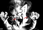 Rating: s
ID: 5495164
Date: 2025-04-10 15:31:14 -0400
Status: active
Score: 107
4_fingers ambiguous_gender anthro ash_baby_(meme) ashes baby black_and_white black_background black_nose blush blush_lines boy_kisser_(meme) dissolving domestic_cat dust felid feline felis fingers front_view fur head_tuft hi_res humor looking_at_viewer mammal meme monochrome open_mouth pawpads paws raised_arms reaction_image scicz screaming screaming_ash_baby signature silly_cat_(mauzymice) simple_background solo spot_color tuft what white_body white_fur yelling young post #5495164