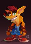 Rating: s
ID: 5624438
Date: 2025-06-06 13:11:17 -0400
Status: active
Score: 0
2020 4_fingers absurd_res activision anthro arm_tuft artist_name bandicoot black_background blue_bottomwear blue_clothing blue_shorts bottomwear brown_clothing brown_eyebrows brown_gloves brown_handwear cheek_tuft clothed clothed_anthro clothed_male clothing colored crash_bandicoot crash_bandicoot_(series) digital_drawing_(artwork) digital_media_(artwork) ear_tuft english_description eyebrows facial_tuft fingers footwear full-length_portrait fur giacomo_boni gloves gradient_background green_eyes hair handwear hi_res light lighting lineless male male_anthro mammal marsupial multicolored_body multicolored_fur pink_inner_ear portrait red_clothing red_footwear red_hair red_nose red_shoes shaded shirtless_anthro shirtless_male shoes short_hair shorts shoulder_tuft simple_background smile smiling_at_viewer solo standing text thick_eyebrows toothy_smile tuft two_tone_body two_tone_fur yellow_body yellow_fur post #5624438