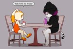 Rating: s
ID: 5654288
Date: 2025-06-19 19:58:23 -0400
Status: active
Score: 10
absurd_res alternative_fashion anthro barefoot beverage bottomwear chair clothing cotton_tail cream_the_rabbit dessert domestic_cat dress drinking drinking_straw duo e254e emo eye_bags feet felid feline felis female food furniture glass gratitude happy hi_res ice_cream lagomorph leporid mammal minidress rabbit sega skirt skullcap sonic_the_hedgehog_(series) table veronica_(e254e) post #5654288