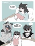 Rating: s
ID: 5601985
Date: 2025-05-27 09:19:54 -0400
Status: active
Score: 94
2025 anthro baby bed bedding ben_(catkitte) blanket brother_(lore) brother_and_sister_(lore) catkitte clothing comic dialogue domestic_cat dress duo english_text felid feline felis female furniture group hair hand_on_face hi_res hospital_bed inbred_child inbreeding jenny_(catkitte) lily_(catkitte) male mammal mother_(lore) mother_and_child_(lore) mother_and_son_(lore) parent_(lore) parent_and_child_(lore) parent_and_son_(lore) pillow raynn_(catkitte) sad sibling_(lore) signature sister_(lore) son_(lore) text trio worried_face young young_male post #5601985