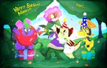 Rating: s
ID: 5073556
Date: 2024-09-25 11:32:56 -0400
Status: active
Score: 41
anthro arl'lania artist_collaboration clothing clown costume dragon electronics elizabeth_(roksim) english_text female field flower flygon food fruit generation_3_pokemon gift group happy hat headgear headphones headwear hi_res hoodie horn hug kobold male minky minky_the_dragon mythological_creature mythological_scalie mythology nature nintendo open_mouth party_hat plant pocket_dragon pokemon pokemon_(species) robe roksim roksim_the_time_mage scalie shrub sky tail text tomato topwear tree vampire wings post #5073556