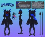 Rating: s
ID: 5631313
Date: 2025-06-09 16:25:47 -0400
Status: active
Score: 3
6:5 absurd_res accessory anthro avian beak bird black_beak breasts corvid corvus_(genus) covered_breasts english_text feathers feet female front_view gem glowing glowing_eyes hair hair_accessory hairband hi_res hime_cut long_hair looking_at looking_sideways medium_breasts melee_weapon model_sheet mostly_nude non-mammal_breasts oscine passerine polearm quake-1 raven rear_view red_eyes red_gem scarf scarf_only side_view spear standing sylveth tail tail_feathers talons text toes weapon wide_hips winged_arms wings post #5631313