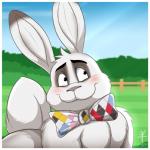 Rating: s
ID: 1568488
Date: 2018-06-09 03:00:55 -0400
Status: active
Score: 29
1:1 2018 aaron_(artist) blush border bow_(feature) bow_tie dipstick_ears ear_markings fence fur head_tuft hi_res lagomorph leporid looking_aside male mammal marlon_bundo multicolored_ears outside rabbit smile solo tuft white_body white_border white_fur post #1568488