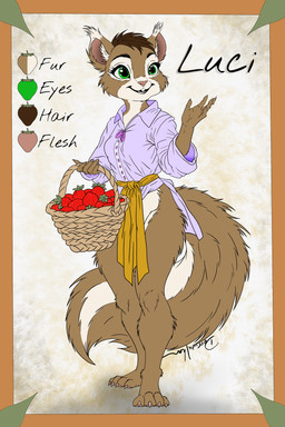 Rating: s
ID: 5706084
Date: 2025-07-13 12:55:13 -0400
Status: active
Score: 9
2:3 anthro basket blouse bottomless bottomless_female brown_hair buckteeth claws clothed clothing collared_shirt color_swatch container deerwalker dress_shirt ear_tuft female flat_colors fluffy fluffy_tail food fruit green_eyes grey_squirrel hair hi_res inner_ear_fluff mammal model_sheet pantsless plant rodent sash sciurid shirt simple_background smile solo strawberry tail teeth toe_claws topwear tree_squirrel tuft wicker_basket post #5706084