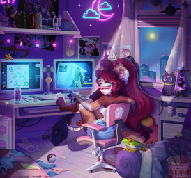 Rating: s
ID: 5682594
Date: 2025-07-02 19:05:52 -0400
Status: active
Score: 22
2024 absurd_res ailurid amphibian anthro barefoot chair clothing computer_monitor curtains_open desktop_computer detailed_background digital_media_(artwork) drawer feet female frog full_moon furniture generation_1_pokemon gengar hair hi_res inside lamp lava_lamp long_hair looking_at_viewer looking_back looking_back_at_viewer mammal moon mousedoll night nintendo office_chair on_chair pen pigtails plushie pokeball pokemon pokemon_(species) red_hair red_panda sailor_moon_(series) sitting sitting_on_chair standard_pokeball star window post #5682594
