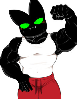 Rating: s
ID: 5553923
Date: 2025-05-06 20:38:51 -0400
Status: active
Score: 13
anthro armpit_hair biceps black_body black_fur blush bodily_fluids body_hair bottomwear cartoon_network clothing domestic_cat felid feline felis fur green_eyes hi_res male mammal mao_mao:_heroes_of_pure_heart muscular muscular_male oyasmis pants pecs sharp_teeth sheriff_mao_mao_mao shirt smile solo sweat sweatpants tank_top teeth topwear vein veiny_muscles whiskers post #5553923