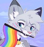 Rating: s
ID: 5650948
Date: 2025-06-18 12:16:13 -0400
Status: active
Score: 13
2025 anthro aseethe blue_eyes digital_media_(artwork) dipstick_ears domestic_cat ear_markings egyptian_mau eyewear fangs felid feline felis femboy femboy_pride_colors flag flag_(object) flagpole fur glasses grey_body hair holding_object holding_object_in_mouth icon lgbt_pride lgbt_pride_month looking_at_viewer male mammal markings multicolored_ears nixuelle nude nude_anthro nude_male open_mouth pink_nose pride_color_flag pride_colors simple_background six-stripe_rainbow_pride_colors smile smiling_at_viewer solo spots spotted_markings tail tail_markings teeth tongue tongue_out tuft post #5650948